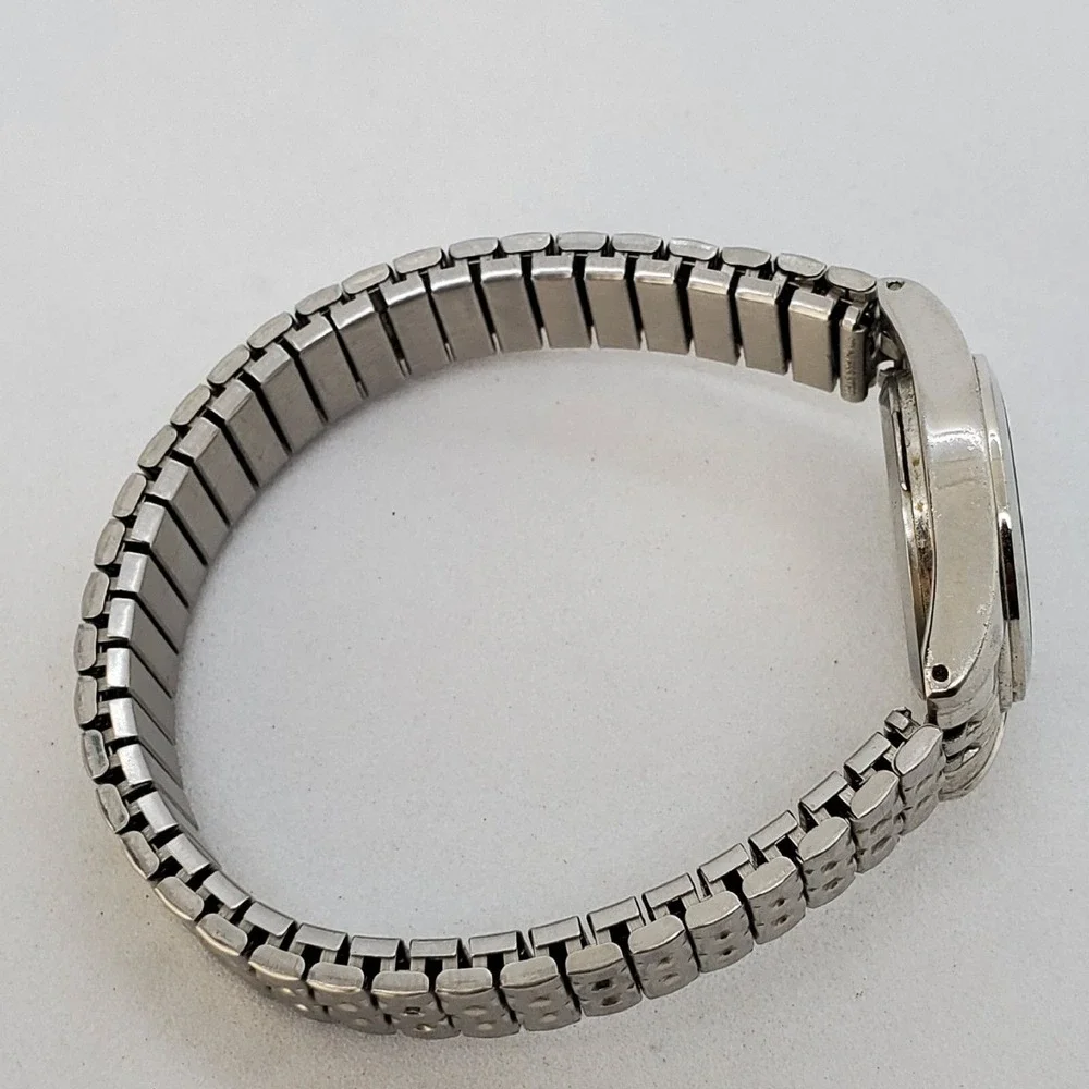 Women's‎ Watch 25MM Blue Dial Gray Expandable Band 6.5